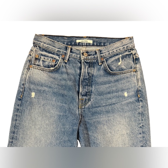 GRLFRD Linda Cropped Straight Leg Jean in Schools Out Size 27 - Picture 5 of 11